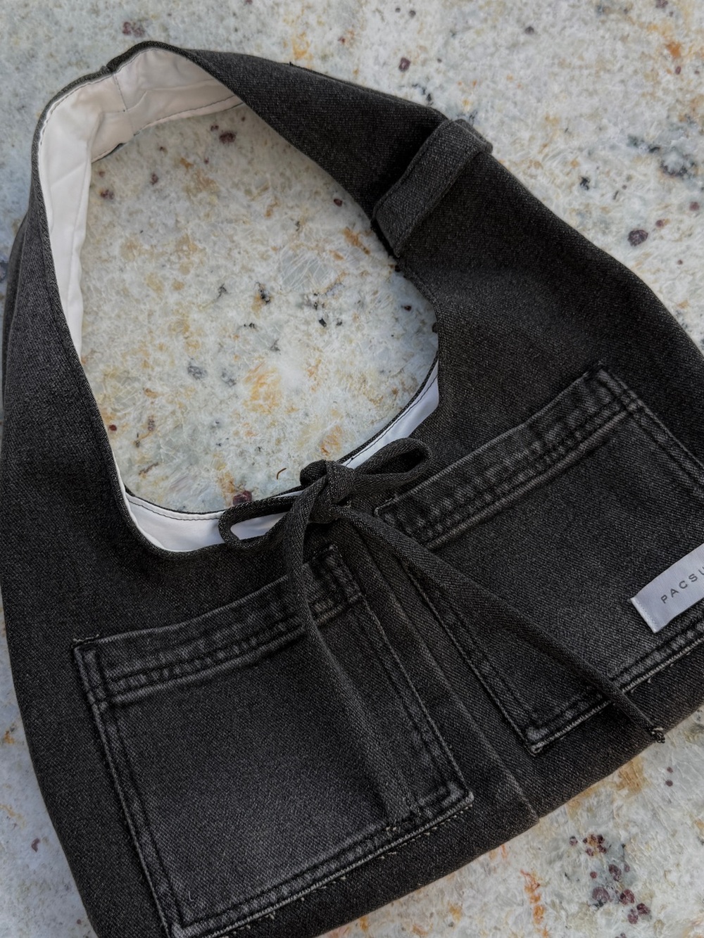 Pacsun Black Denim Shoulder Bag